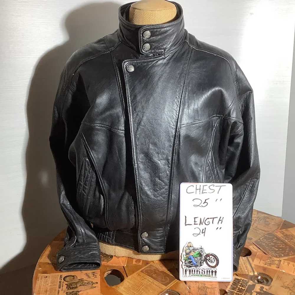 Vintage Wilson's Black Lambskin Leather Jacket- V… - image 10