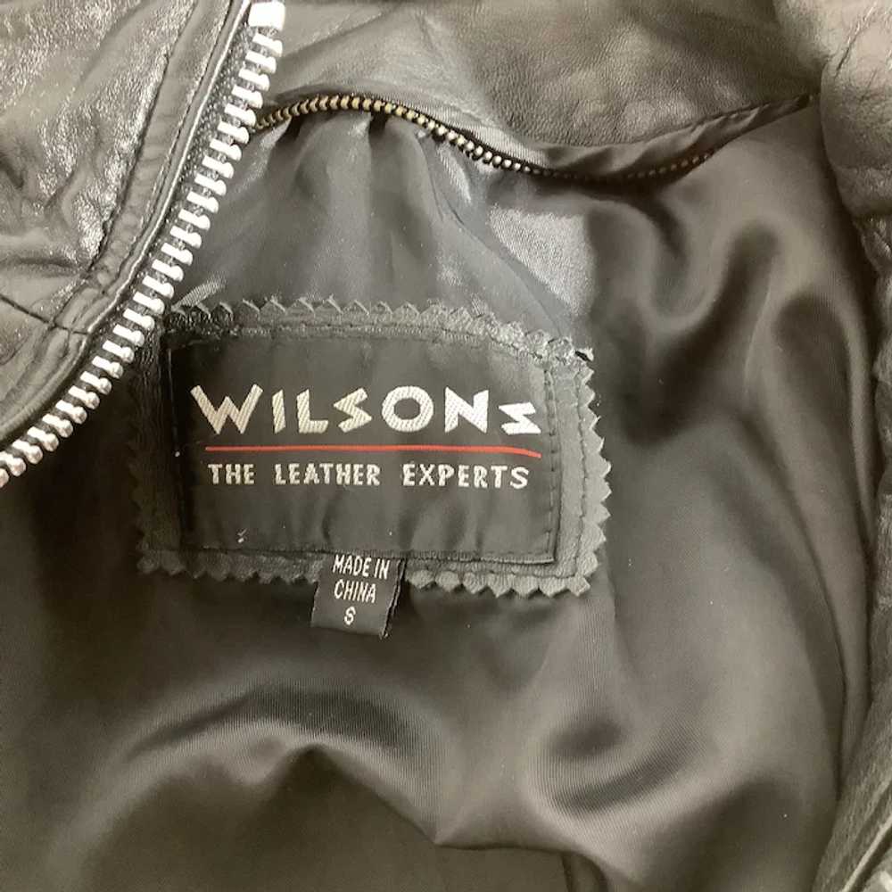 Vintage Wilson's Black Lambskin Leather Jacket- V… - image 12