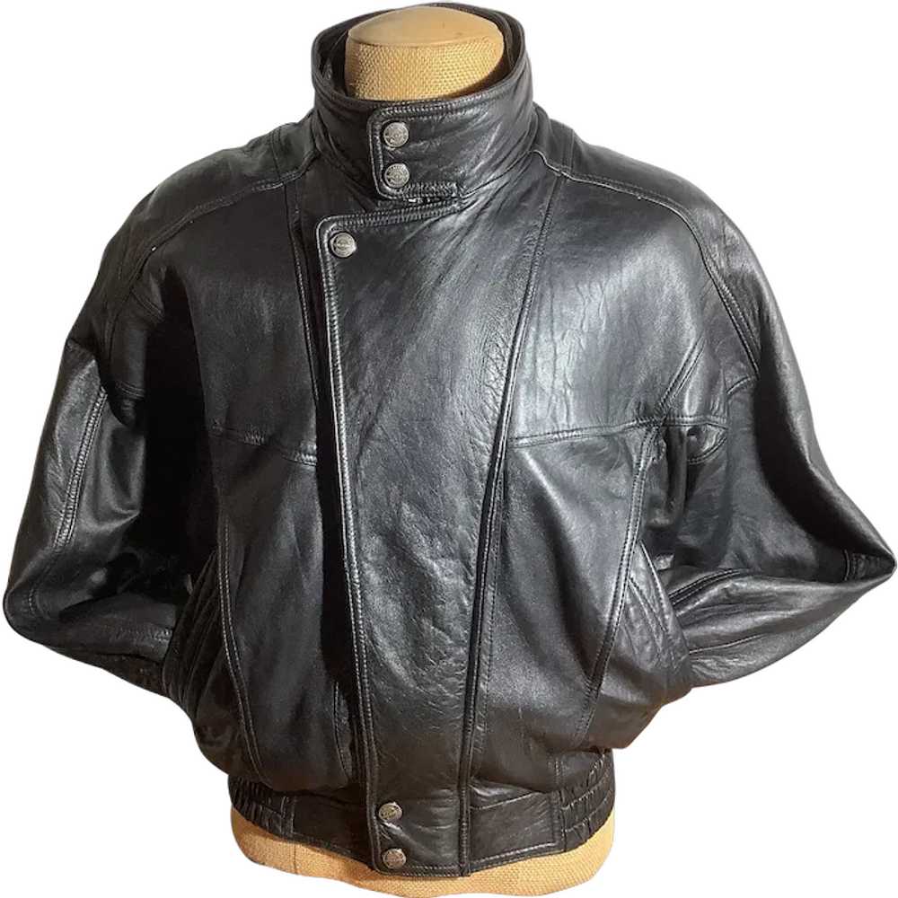 Vintage Wilson's Black Lambskin Leather Jacket- V… - image 1