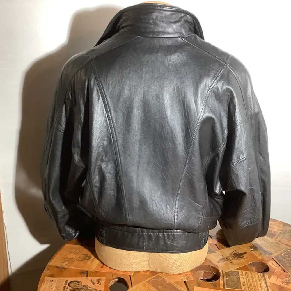 Vintage Wilson's Black Lambskin Leather Jacket- V… - image 2
