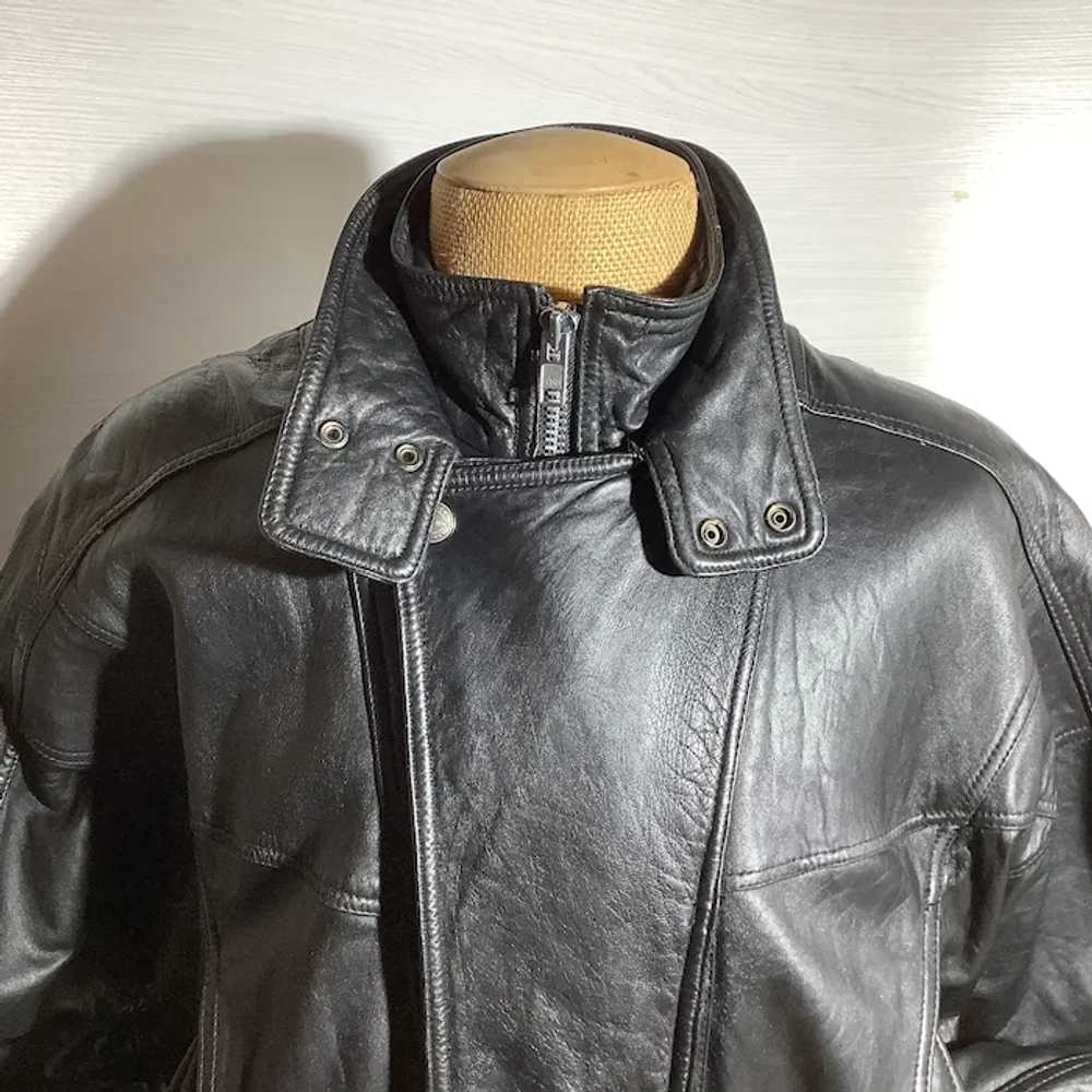 Vintage Wilson's Black Lambskin Leather Jacket- V… - image 4