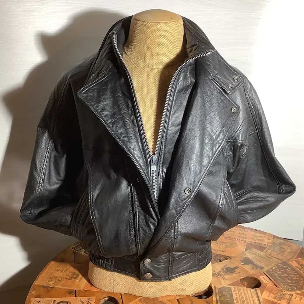 Vintage Wilson's Black Lambskin Leather Jacket- V… - image 5