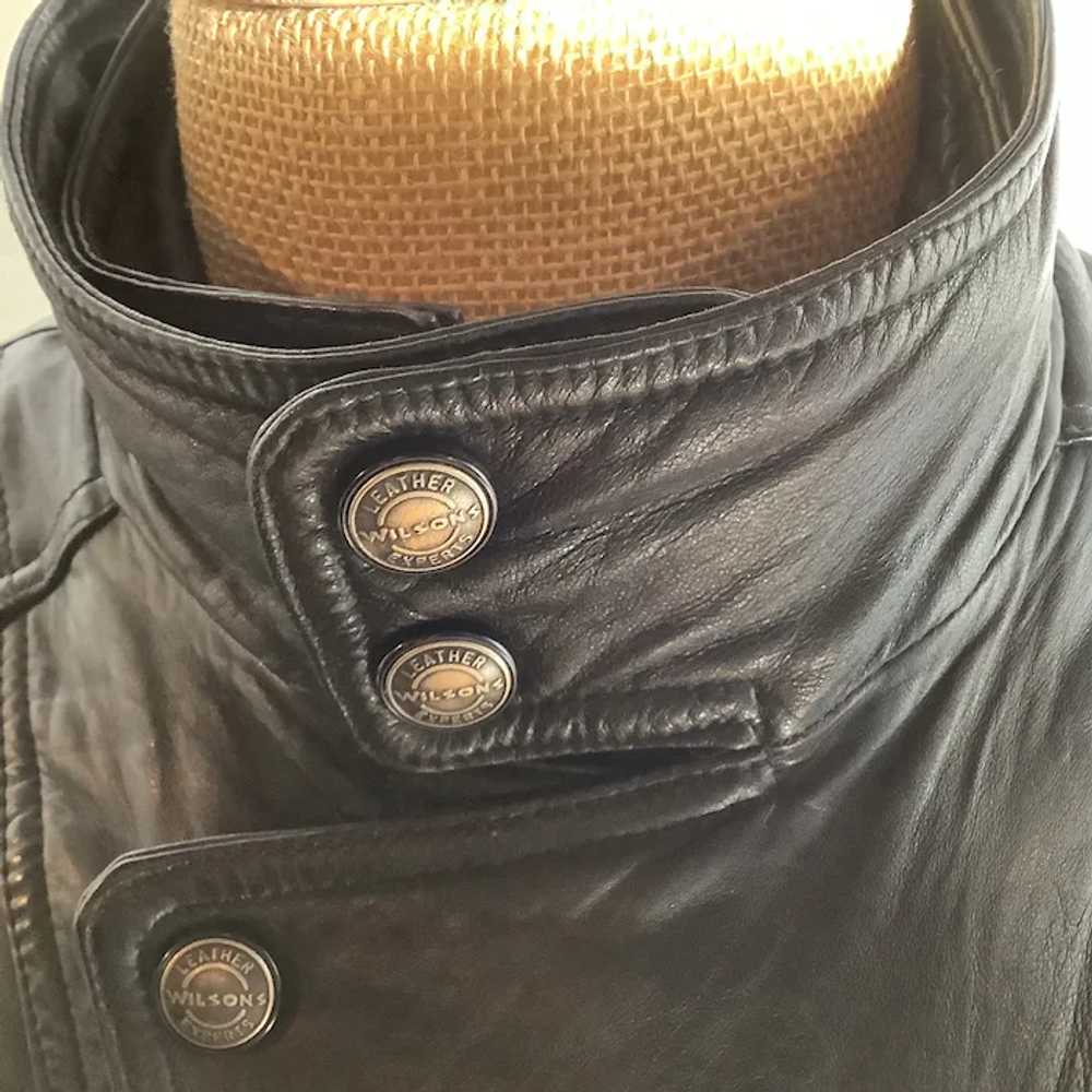 Vintage Wilson's Black Lambskin Leather Jacket- V… - image 6
