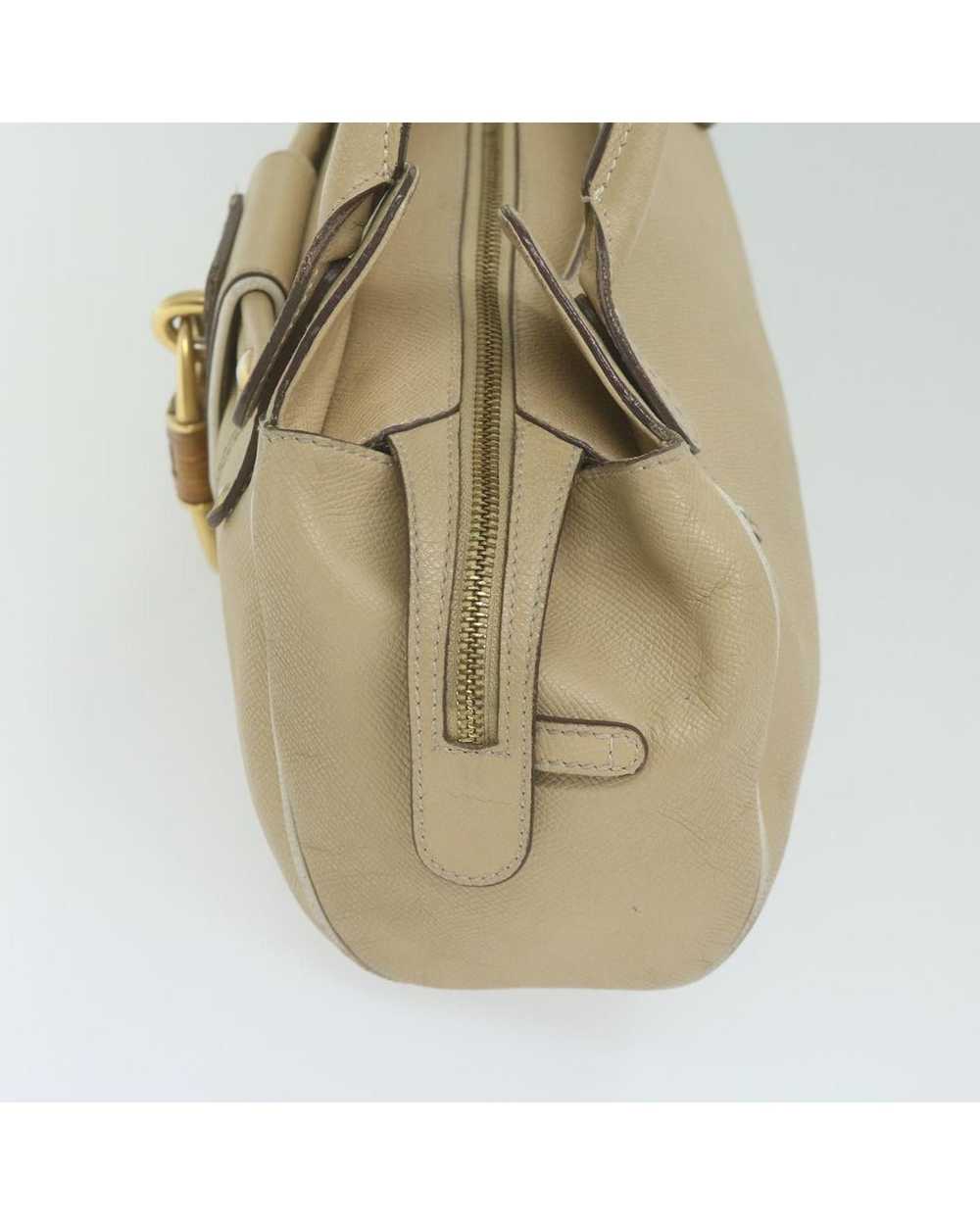 Salvatore Ferragamo Elegant Beige Leather Bag by … - image 4