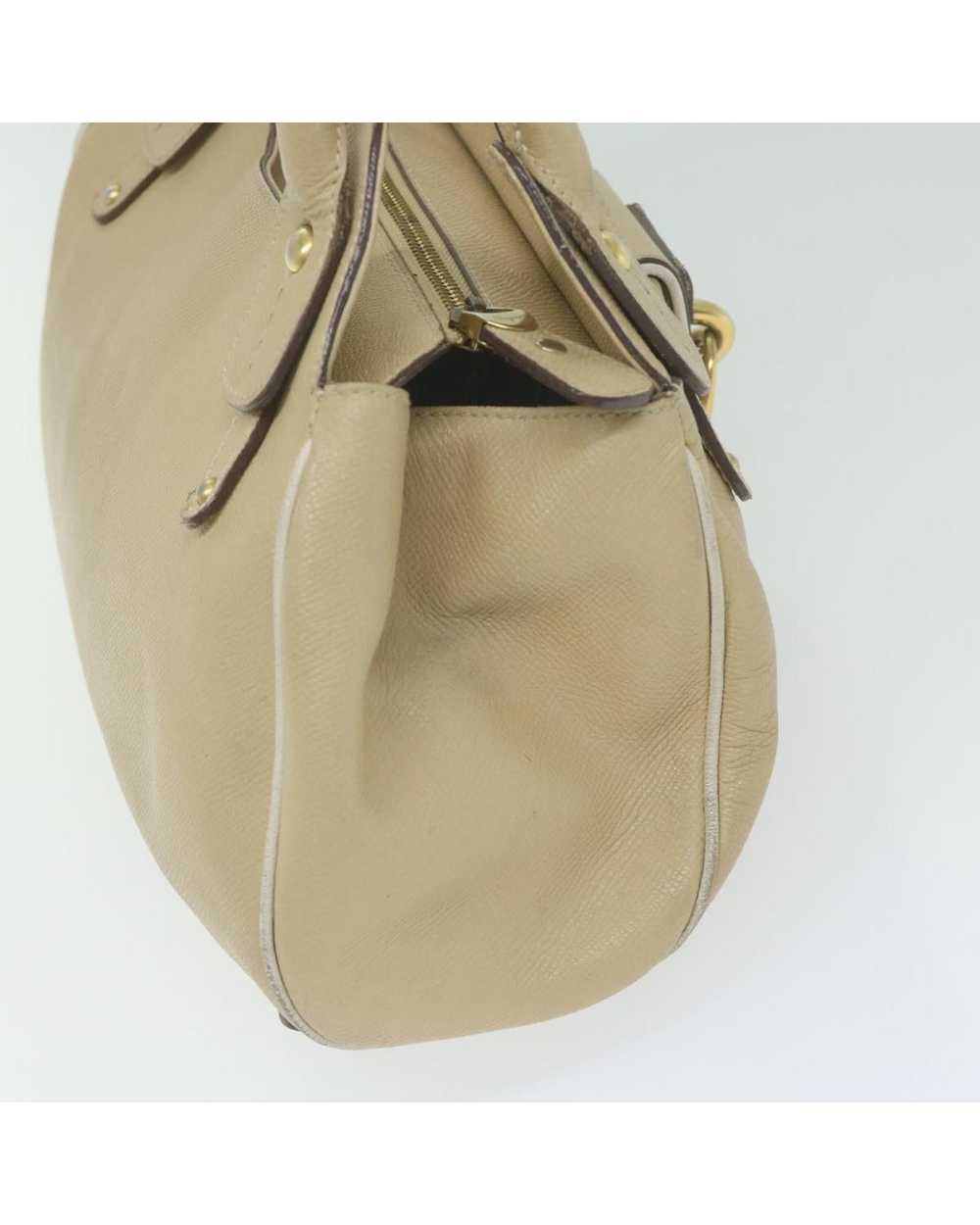 Salvatore Ferragamo Elegant Beige Leather Bag by … - image 5