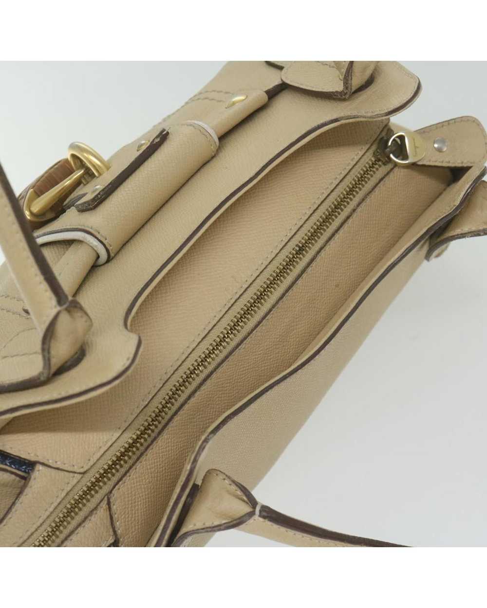 Salvatore Ferragamo Elegant Beige Leather Bag by … - image 6
