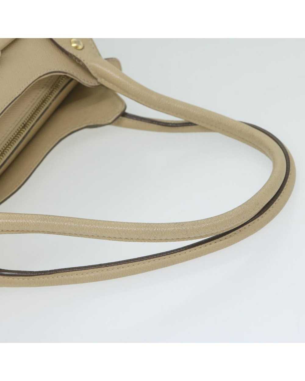 Salvatore Ferragamo Elegant Beige Leather Bag by … - image 7