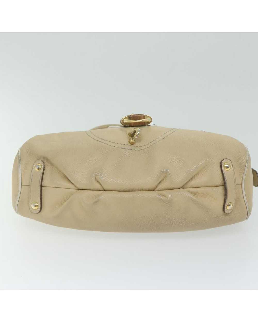 Salvatore Ferragamo Elegant Beige Leather Bag by … - image 9