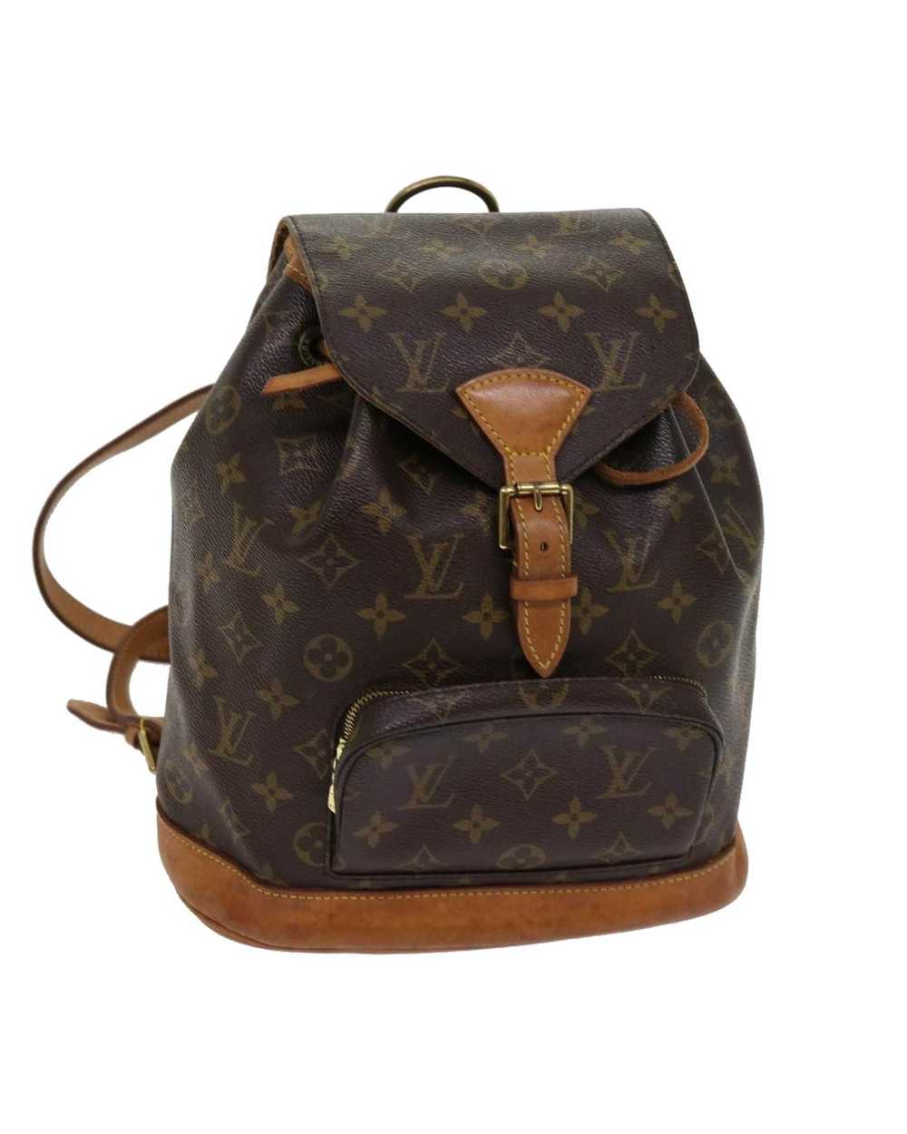 Louis Vuitton Brown Monogram Canvas Backpack with… - image 1