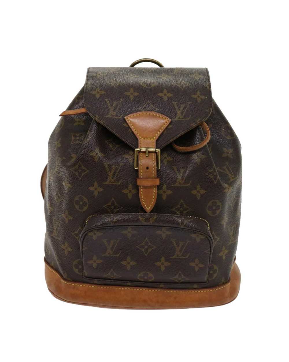 Louis Vuitton Brown Monogram Canvas Backpack with… - image 2