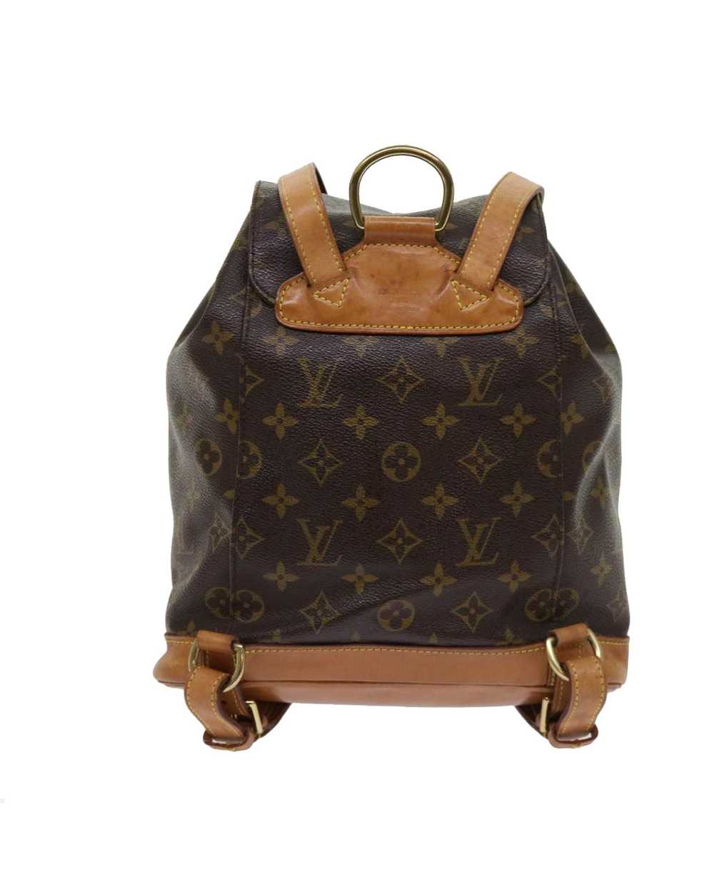 Louis Vuitton Brown Monogram Canvas Backpack with… - image 3
