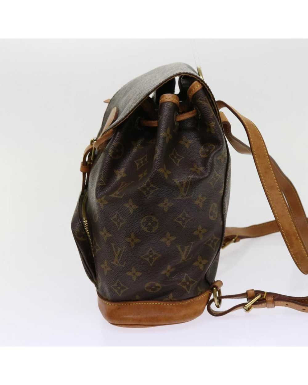 Louis Vuitton Brown Monogram Canvas Backpack with… - image 4