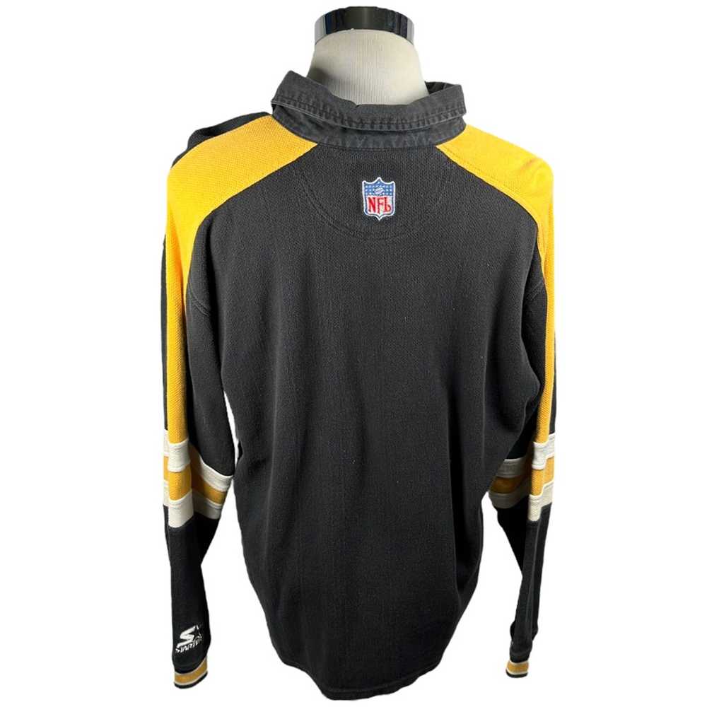 Starter Steelers Starter Pro Line 1/4 Zip Shirt V… - image 2