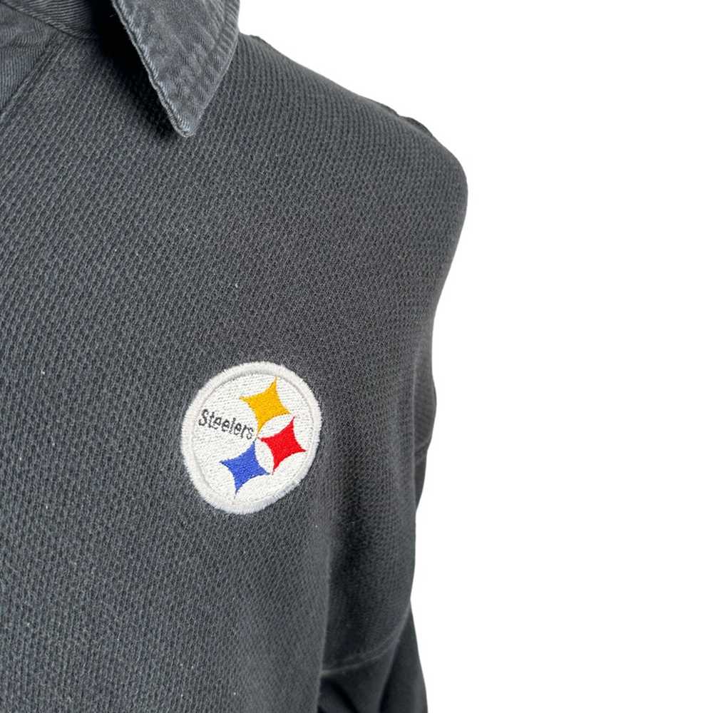 Starter Steelers Starter Pro Line 1/4 Zip Shirt V… - image 3