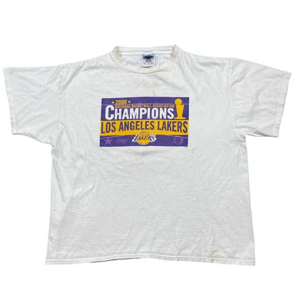 Vintage LA Lakers 2000 Champions T Shirt Men's XL - image 1