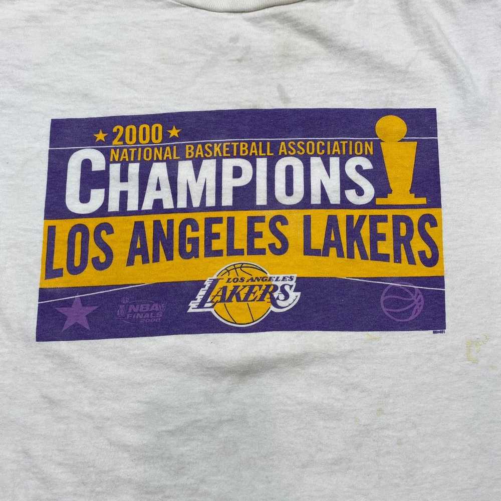 Vintage LA Lakers 2000 Champions T Shirt Men's XL - image 2