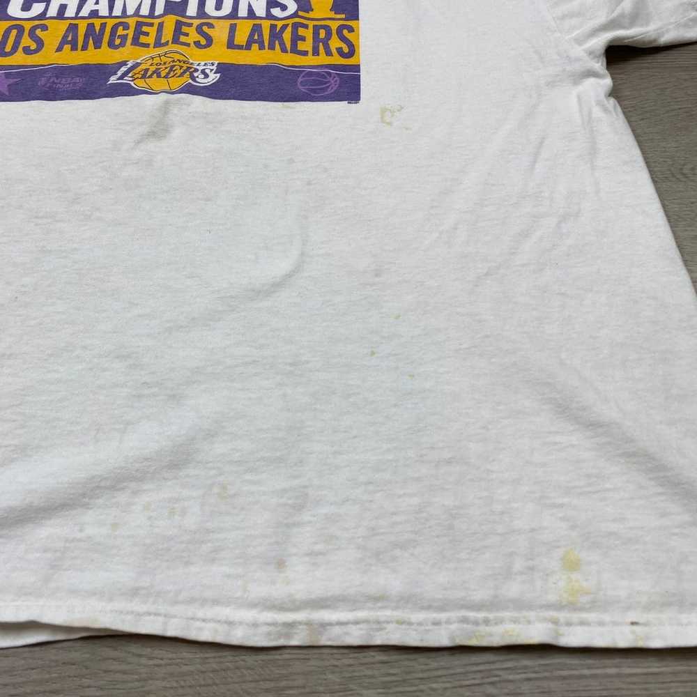 Vintage LA Lakers 2000 Champions T Shirt Men's XL - image 9