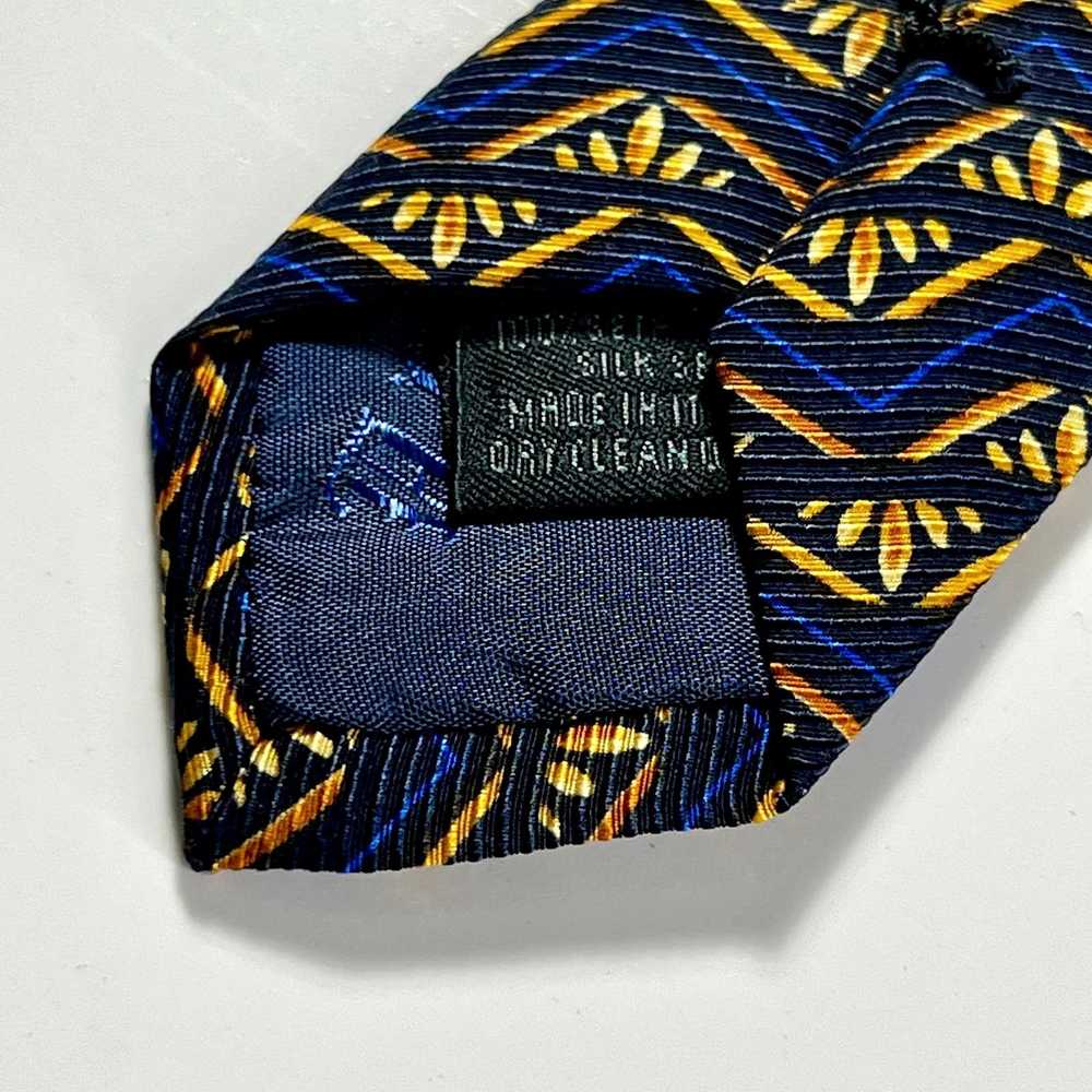 Altea Altea Milano Men's Tie Blue Gold 100% Silk … - image 8