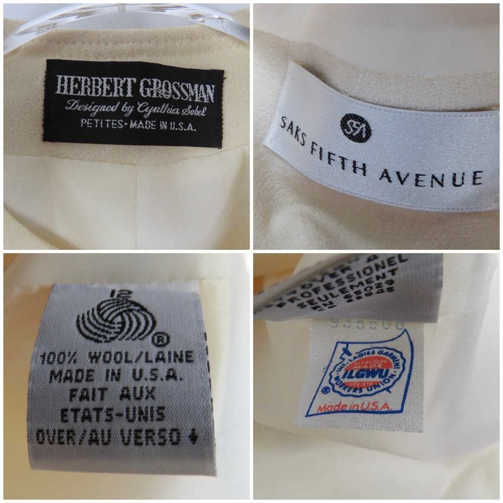 Vintage Herbert Grossman Vintage Union Made Cream… - image 4