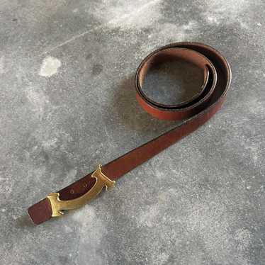 Kapital Wapisabi Smile Buckle Leather Belt - image 1