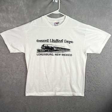 Hanes Vintage 90s Southern Pacific Railroad Sunse… - image 1
