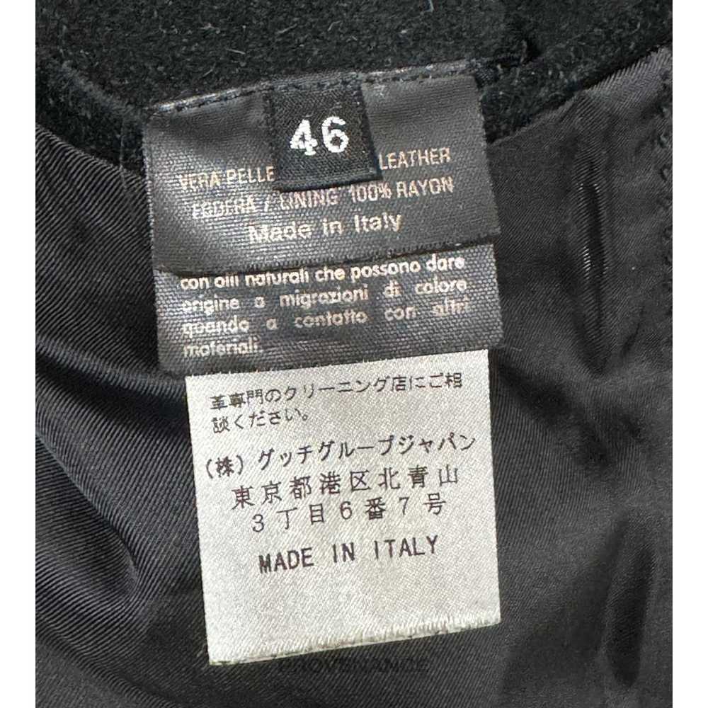 Gucci 🔴 Gucci Heavy Suede Peak Lapel Coat Tom Fo… - image 10