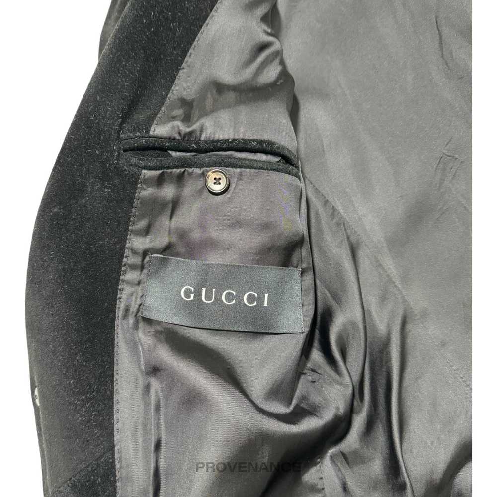 Gucci 🔴 Gucci Heavy Suede Peak Lapel Coat Tom Fo… - image 5