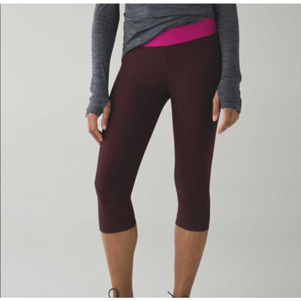 Lululemon Lululemon Tight Stuff Crop Leggings Bor… - image 2