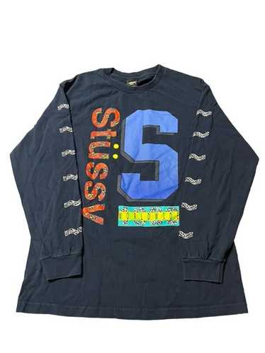 Old Stussy 00s 長袖シャツ Made in USA 90s 00s Rare Vintage Men's STUSSY Big Logo Choppers