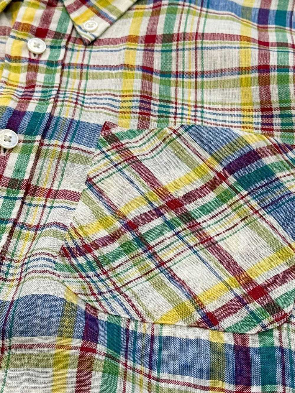 Visvim Sz1 12SS Madras Linen Plaid Shirt - image 3