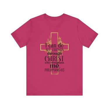 Inspirational Scripture Christian T-Shirt For Fri… - image 1