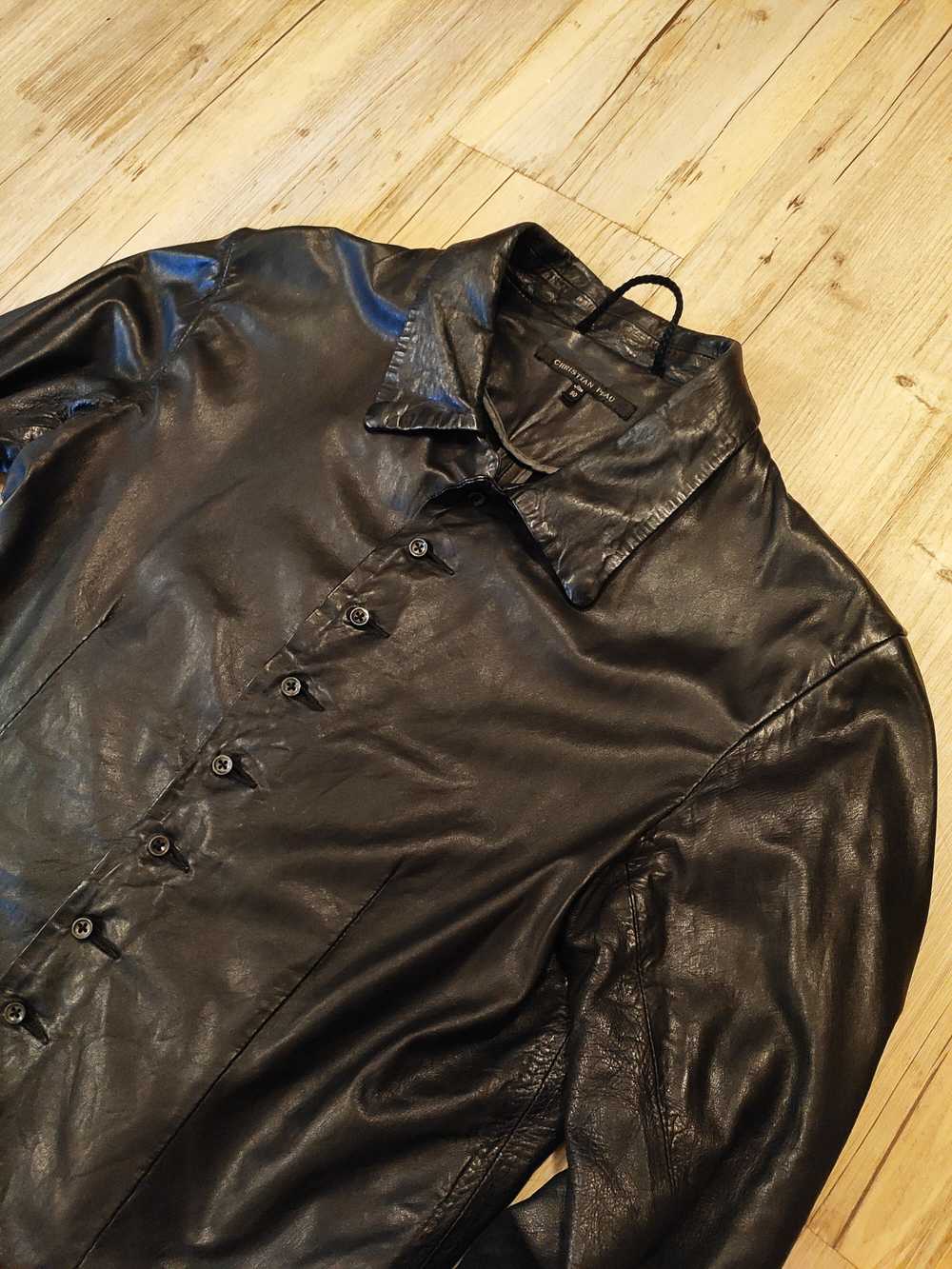 Christian Peau Leather overshirt.Like Paul Harnde… - image 4