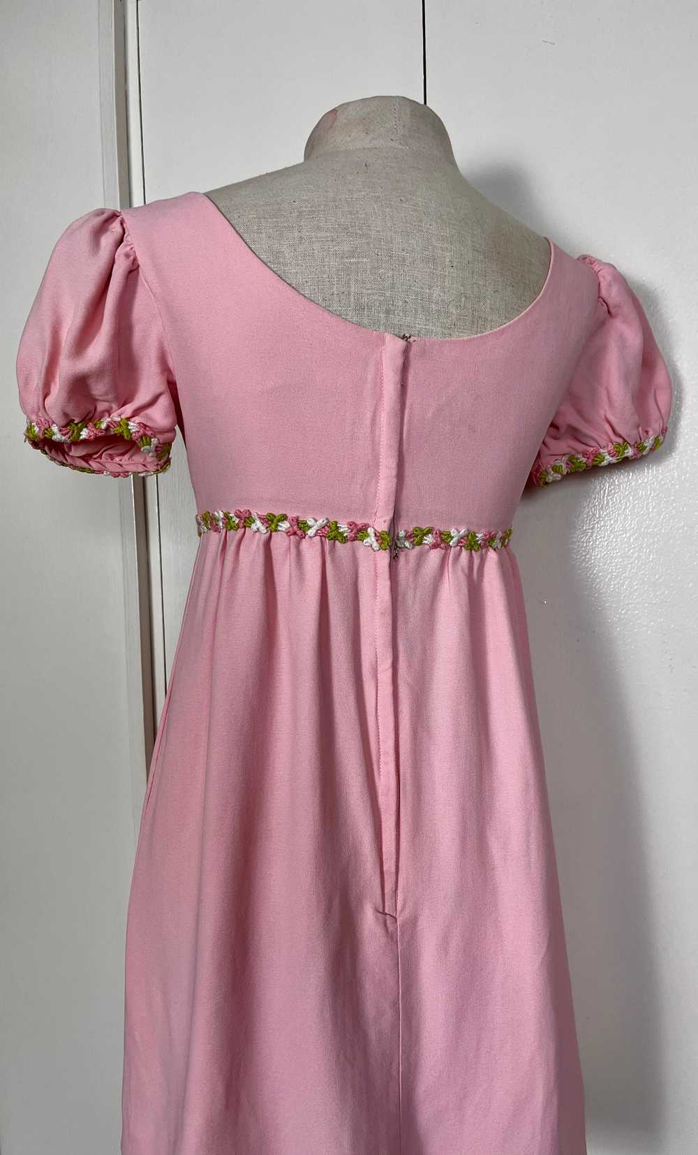 Vintage 1960's Pink Micro Mini Babydoll Dress - image 10