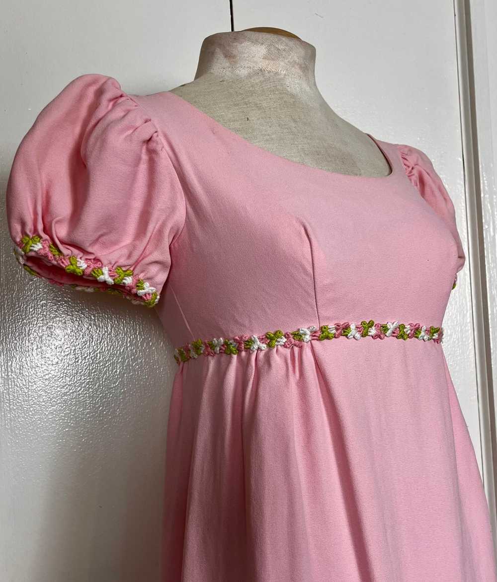 Vintage 1960's Pink Micro Mini Babydoll Dress - image 3