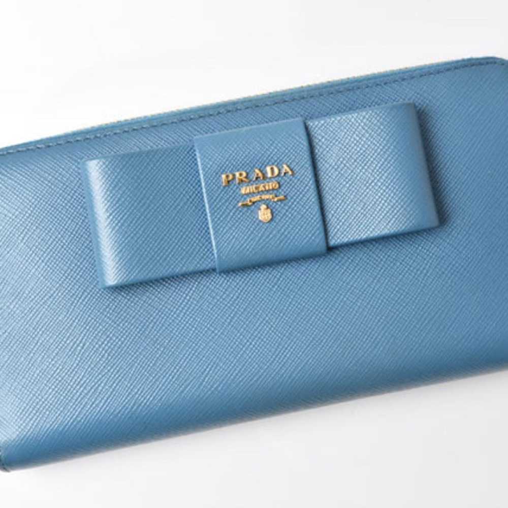 Prada PRADA Long Wallet 1ML506 SAFFIANO FIOCCO Em… - image 2