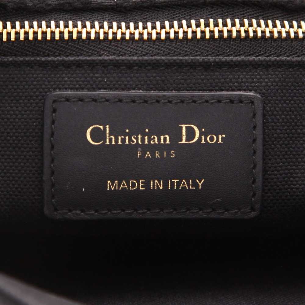 Dior 30 Montaigne handbag in black canvas and bla… - image 3