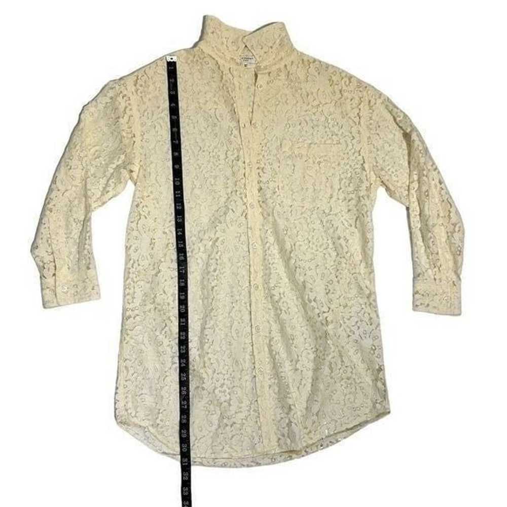 Equipment Femme** Small Lace Long Sleeve Blouse T… - image 10