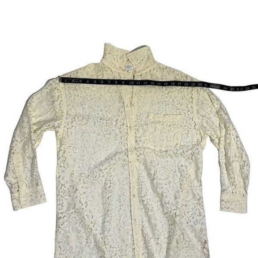 Equipment Femme** Small Lace Long Sleeve Blouse T… - image 12