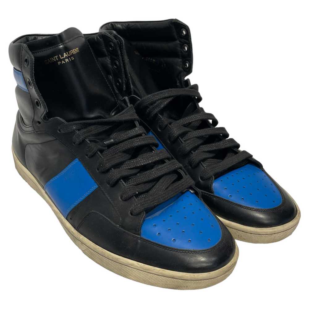 SAINT LAURENT/Hi-Sneakers/US 11.5/Leather/BLK/SL/… - image 1