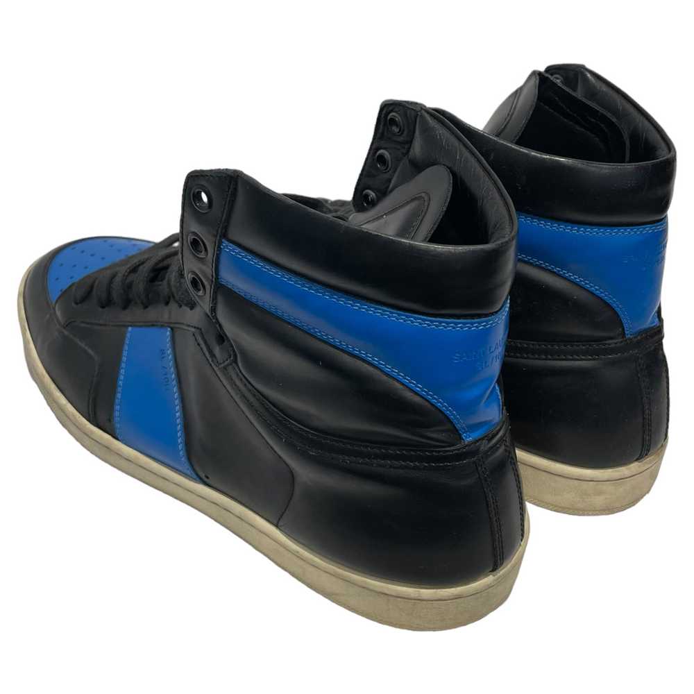 SAINT LAURENT/Hi-Sneakers/US 11.5/Leather/BLK/SL/… - image 2