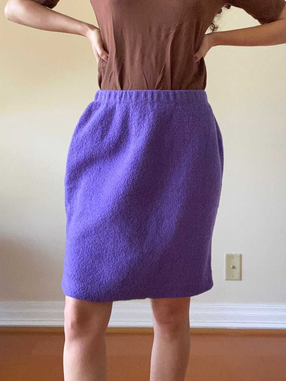 Adolfo Vintage Boucle Bubble Mini Skirt (Unmarked… - image 3