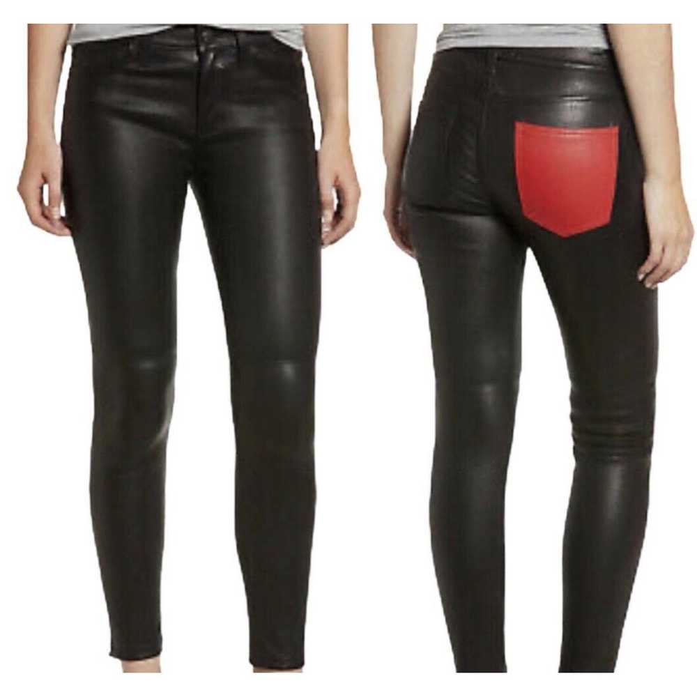 Current Elliott Leather slim pants - image 6