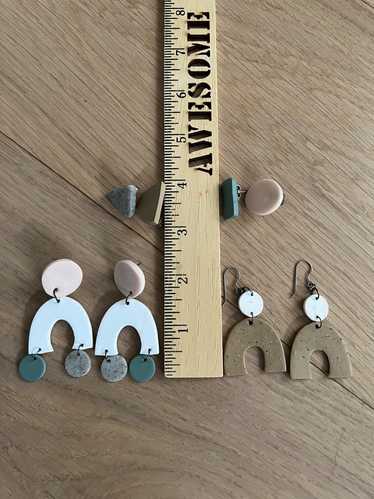 Hey Moon Designs Ceramic Earring Assortment | Used