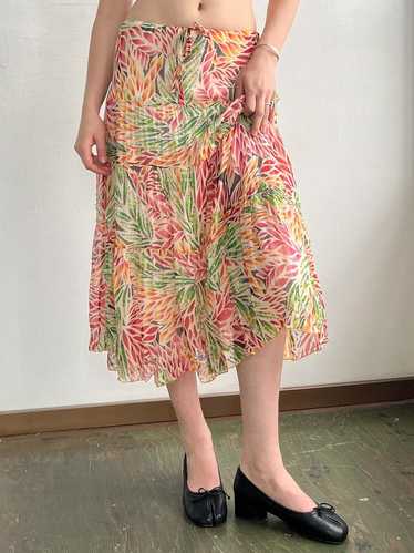 DVF Silk Beaded Tiered Skirt