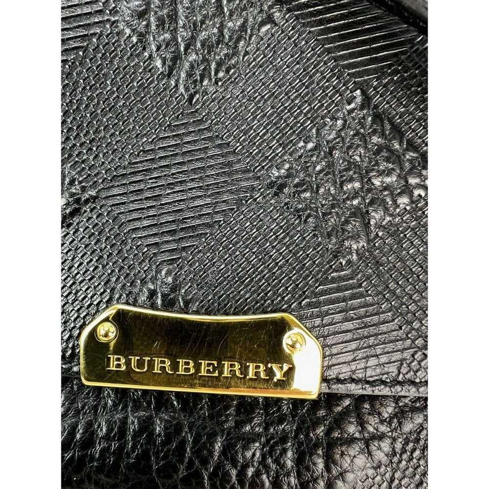 Burberry Signature Grain Leather Check Embossed L… - image 12