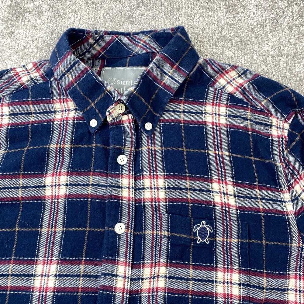 Vintage Simply Southern Button-Down Flannel Shirt… - image 2