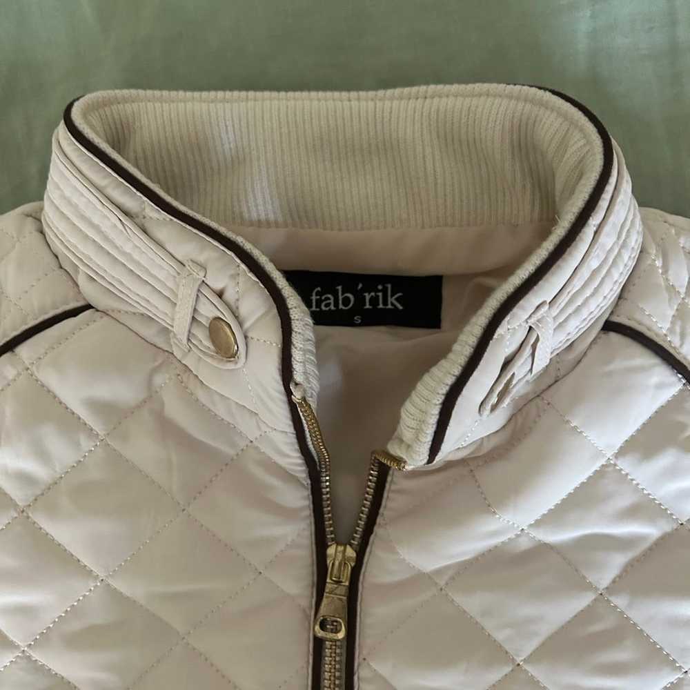 Fabric zip up jacket - image 3