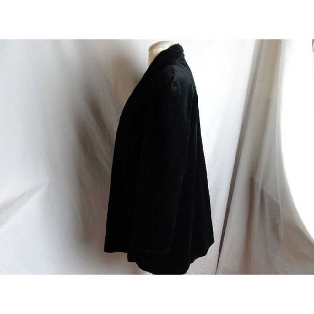 JS Collections Women Velvet Coat Size M - image 2