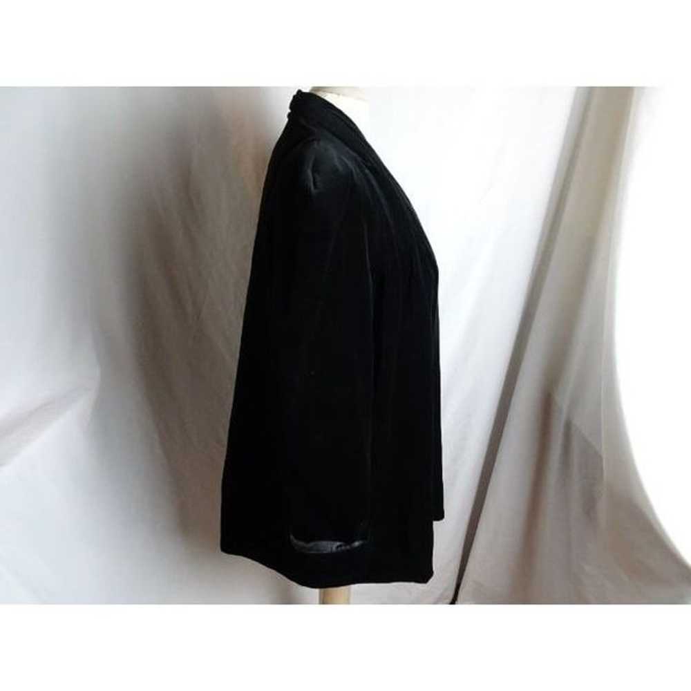 JS Collections Women Velvet Coat Size M - image 4