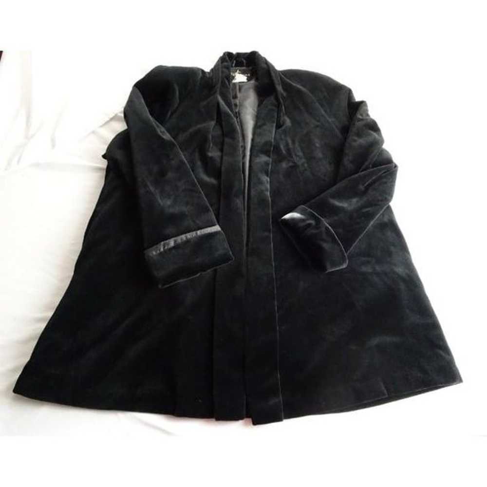 JS Collections Women Velvet Coat Size M - image 5